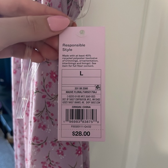 never worn, tag still on, asymmetrical dress from target. size large - Picture 2 of 2